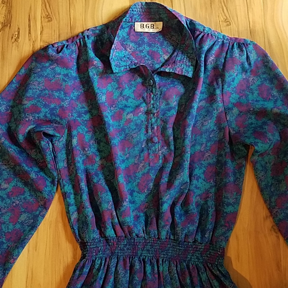 Vintage 80s Bgb Ltd Day Dress View 3